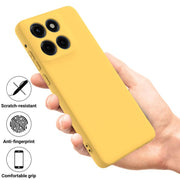 For Motorola Moto G Stylus 5G 2025 Solid Color Liquid Silicone Dropproof Full Coverage Phone Case(Yellow)