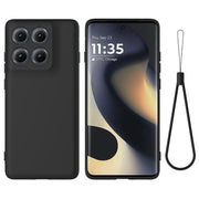 For Motorola Edge 5G 2025 Solid Color Liquid Silicone Dropproof Full Coverage Phone Case(Black)