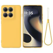 For Motorola Edge 5G 2025 Solid Color Liquid Silicone Dropproof Full Coverage Phone Case(Yellow)