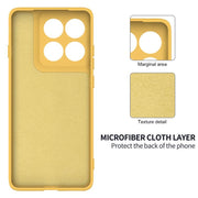 For Motorola Edge 5G 2025 Solid Color Liquid Silicone Dropproof Full Coverage Phone Case(Yellow)