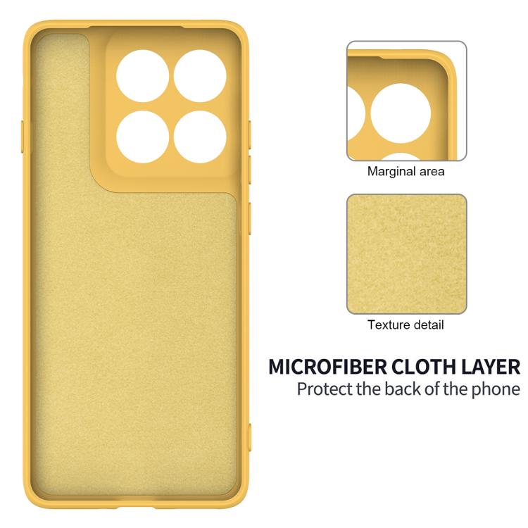 For Motorola Edge 5G 2025 Solid Color Liquid Silicone Dropproof Full Coverage Phone Case(Yellow)