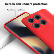 For Motorola Edge 5G 2025 Solid Color Liquid Silicone Dropproof Full Coverage Phone Case(Red)
