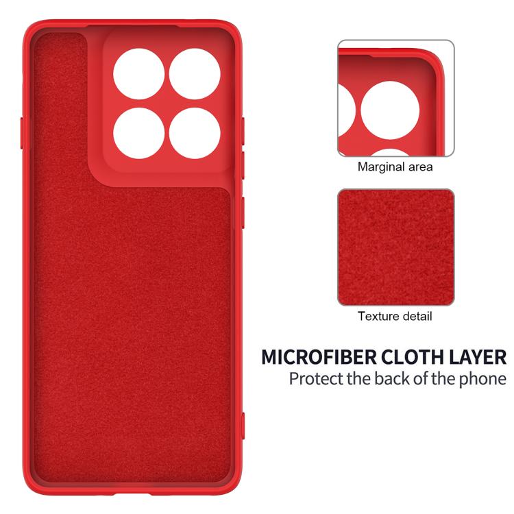 For Motorola Edge 5G 2025 Solid Color Liquid Silicone Dropproof Full Coverage Phone Case(Red)