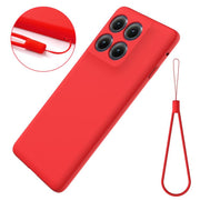 For Motorola Edge 5G 2025 Solid Color Liquid Silicone Dropproof Full Coverage Phone Case(Red)