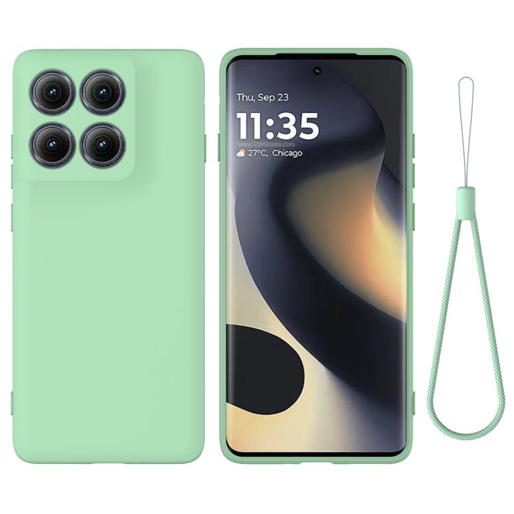 For Motorola Edge 5G 2025 Solid Color Liquid Silicone Dropproof Full Coverage Phone Case(Green) - free shipping - PMC TechLife - Order now!