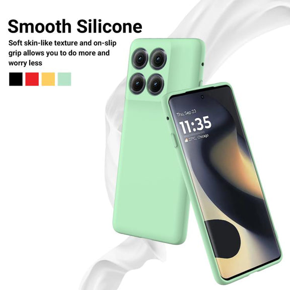 For Motorola Edge 5G 2025 Solid Color Liquid Silicone Dropproof Full Coverage Phone Case(Green)