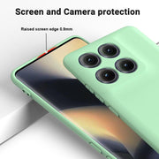 For Motorola Edge 5G 2025 Solid Color Liquid Silicone Dropproof Full Coverage Phone Case(Green)