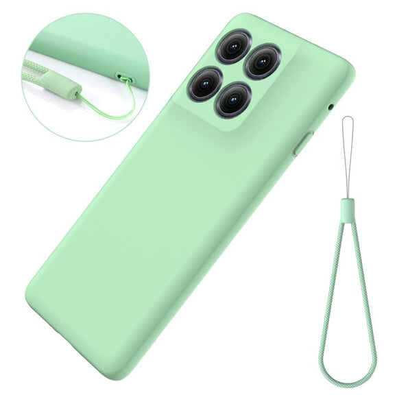 For Motorola Edge 5G 2025 Solid Color Liquid Silicone Dropproof Full Coverage Phone Case(Green)
