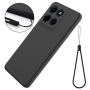 For Motorola Edge 60 Stylus Solid Color Liquid Silicone Dropproof Full Coverage Phone Case(Black)
