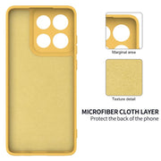 For Motorola Edge 60 Stylus Solid Color Liquid Silicone Dropproof Full Coverage Phone Case(Yellow)