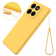 For Motorola Edge 60 Stylus Solid Color Liquid Silicone Dropproof Full Coverage Phone Case(Yellow)