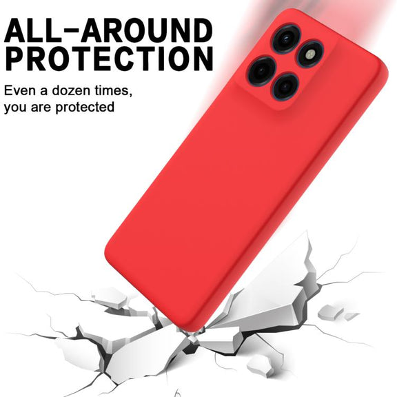 For Motorola Edge 60 Stylus Solid Color Liquid Silicone Dropproof Full Coverage Phone Case(Red)