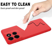 For Motorola Edge 60 Stylus Solid Color Liquid Silicone Dropproof Full Coverage Phone Case(Red)