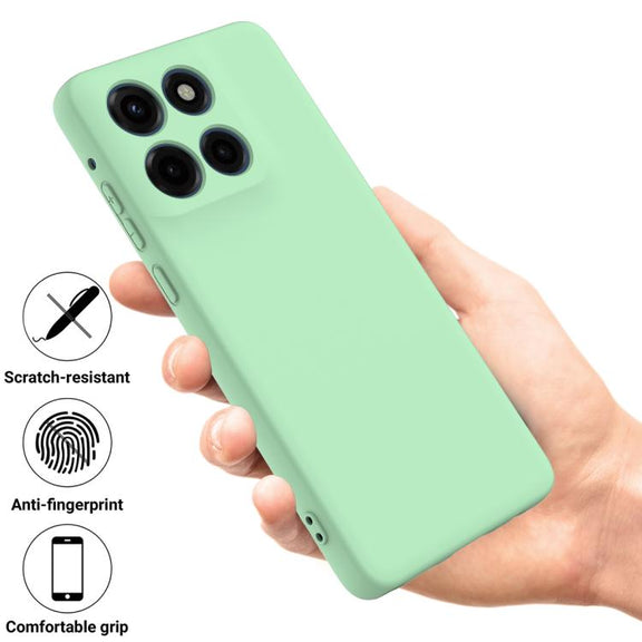For Motorola Edge 60 Stylus Solid Color Liquid Silicone Dropproof Full Coverage Phone Case(Green)