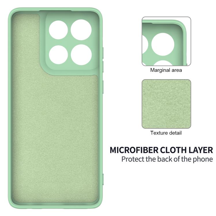 For Motorola Edge 60 Stylus Solid Color Liquid Silicone Dropproof Full Coverage Phone Case(Green)