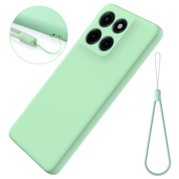 For Motorola Edge 60 Stylus Solid Color Liquid Silicone Dropproof Full Coverage Phone Case(Green)