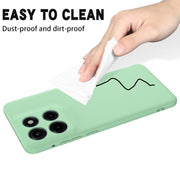 For Motorola Edge 60 Stylus Solid Color Liquid Silicone Dropproof Full Coverage Phone Case(Green)