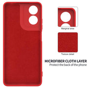 For Motorola Moto G04S 4G / E14 4G Solid Color Liquid Silicone Dropproof Full Coverage Phone Case(Red)