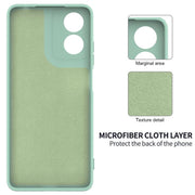 For Motorola Moto G04S 4G / E14 4G Solid Color Liquid Silicone Dropproof Full Coverage Phone Case(Green)