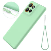 For Motorola Moto G56 5G Solid Color Liquid Silicone Dropproof Full Coverage Phone Case(Green)