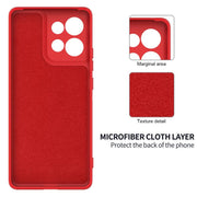 For Motorola Moto G86 5G Solid Color Liquid Silicone Dropproof Full Coverage Phone Case(Red)