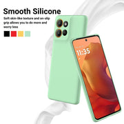 For Motorola Moto G86 5G Solid Color Liquid Silicone Dropproof Full Coverage Phone Case(Green)