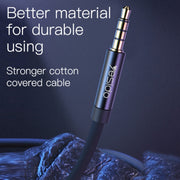 Yesido YAU15 3.5mm Male to 3.5mm Male Audio Cable, Length:2m(Black)