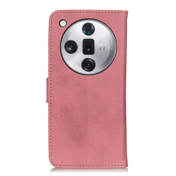 For OPPO Find X7 Pro / Find X7 Ultra KHAZNEH Cowhide Texture Flip Leather Phone Case(Pink)