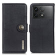 For Xiaomi Redmi K70 5G / K70 Pro 5G KHAZNEH Cowhide Texture Flip Leather Phone Case(Black) - K70 Cases by PMC Jewellery | Online Shopping South Africa | PMC Jewellery | Buy Now Pay Later Mobicred