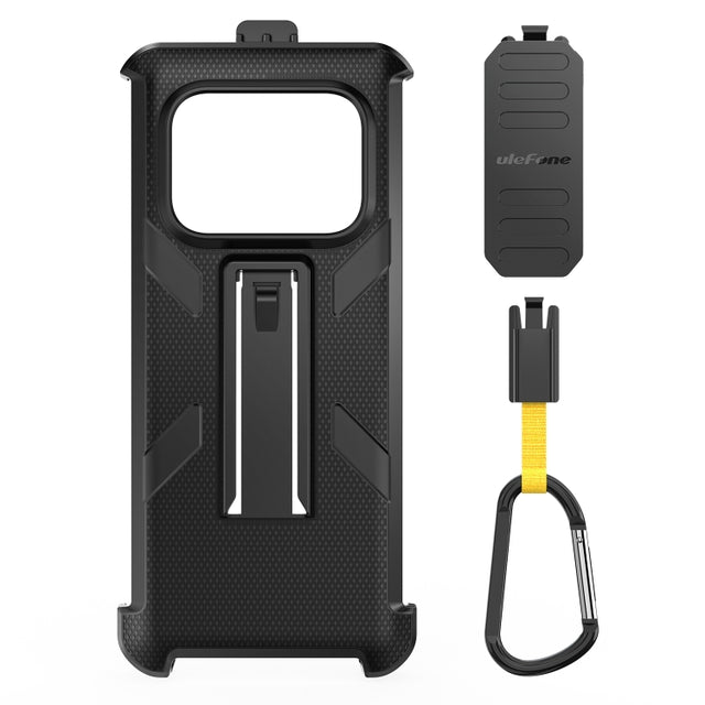 For Ulefone Armor 25T /  25T Pro Ulefone Back Clip Phone Case with Carabiner(Black)