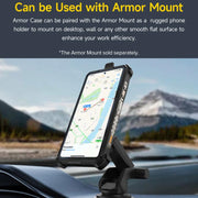 For Ulefone Armor 28 Ultra / 28 Ultra Thermal Ulefone Back Clip Phone Case with Carabiner(Black)
