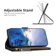 For Google Pixel 7 Pro 9 Card Slots Zipper Wallet Leather Flip Phone Case(Black)