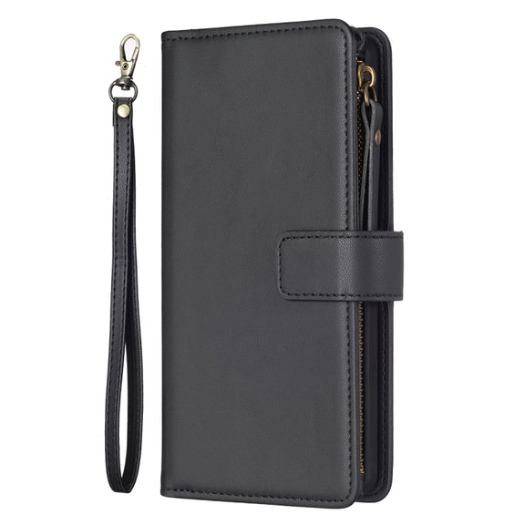 For Google Pixel 7 9 Card Slots Zipper Wallet Leather Flip Phone Case(Black)
