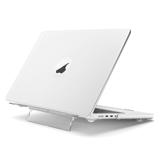 For MacBook Air 13.6 A3113 / M4 A3240 Frosted Translucent Laptop Protective Case(White) - MacBook Air Cases by PMC Jewellery | Online Shopping South Africa | PMC Jewellery | Buy Now Pay Later Mobicred