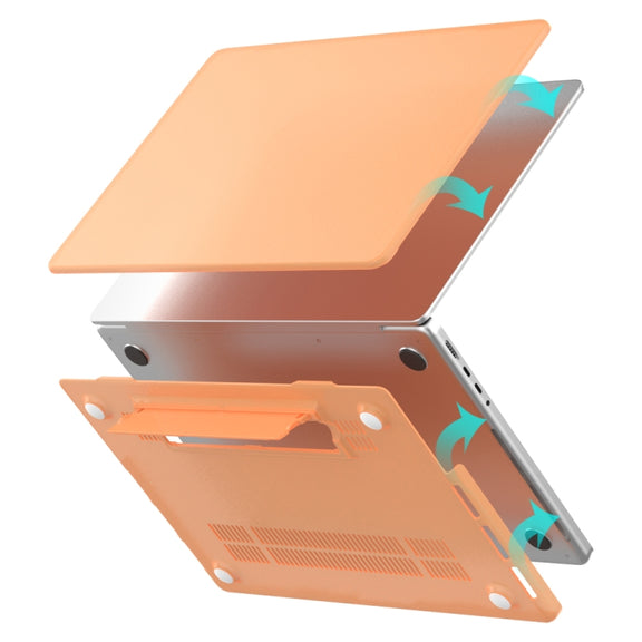 For MacBook Air 13.6 A3113 / M4 A3240 Frosted Translucent Laptop Protective Case(White)