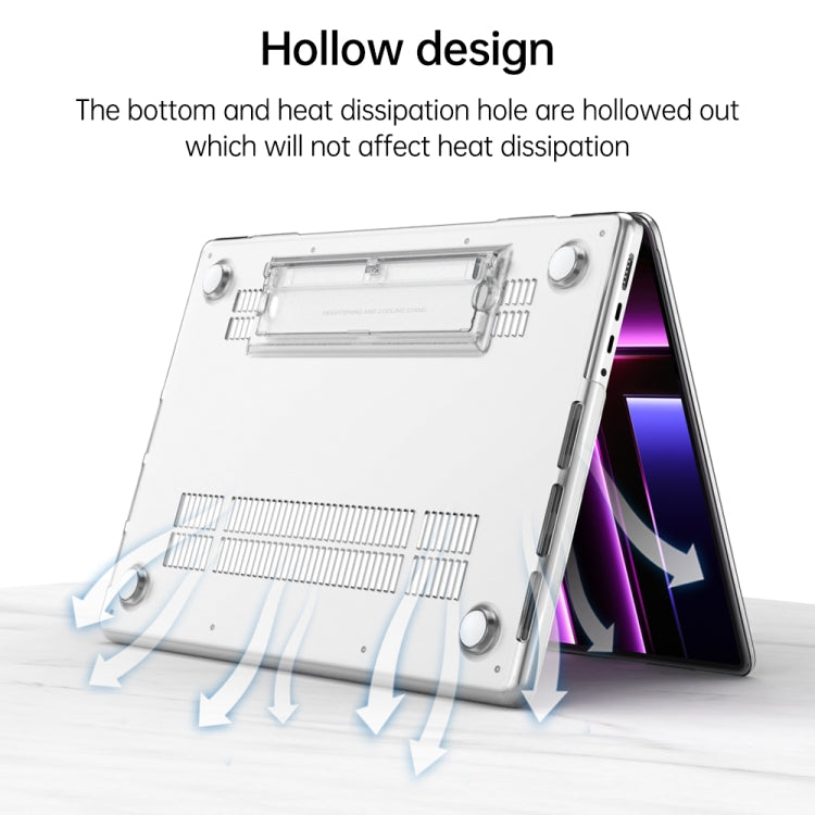 For MacBook Air 13.6 A3113 / M4 A3240 Frosted Translucent Laptop Protective Case(White)