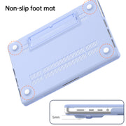 For MacBook Air 13.6 A3113 / M4 A3240 Frosted Translucent Laptop Protective Case(White)