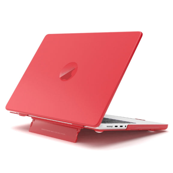 For Macbook Air 15.3 A3114 / M4 A3241 Frosted Translucent Laptop Protective Case(Red)