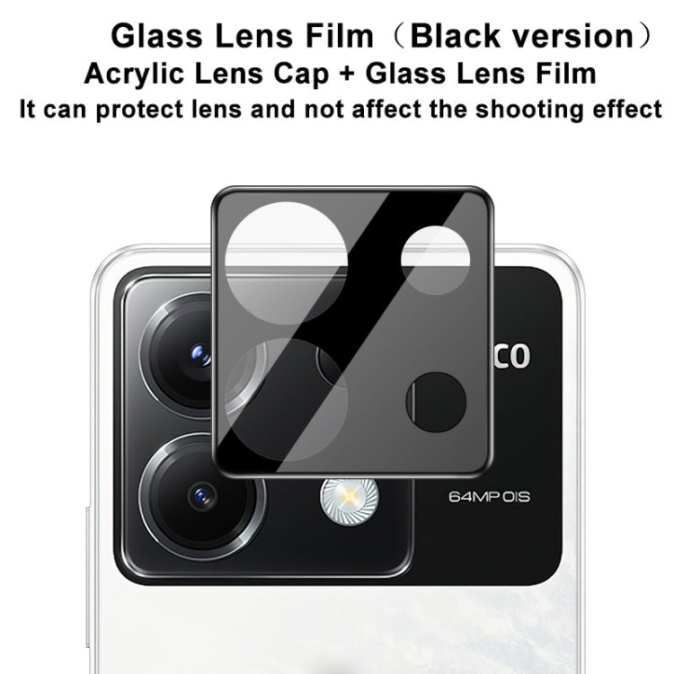 For Xiaomi Poco X6 5G imak High Definition Integrated Glass Lens Film Black Version - For Xiaomi by imak | Online Shopping South Africa | PMC TechLife | Buy Now Pay Later Mobicred