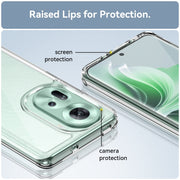 For OPPO Reno11 Global Colorful Series Acrylic Hybrid TPU Phone Case(Transparent)