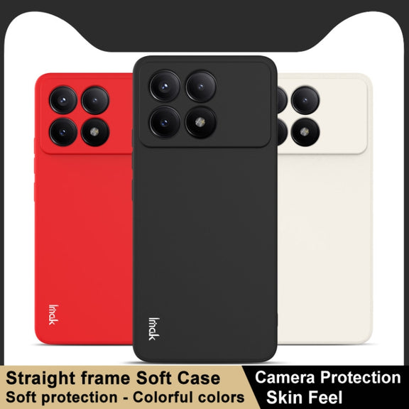 For Xiaomi Redmi K70 5G/K70 Pro 5G IMAK UC-4 Series Straight Edge TPU Soft Phone Case(White)