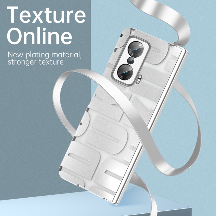 For Honor Magic V Integrated Electroplating Folding Phone Case with Hinge(Green) - Honor Cases by PMC TechLife | Online Shopping South Africa | PMC TechLife | Buy Now Pay Later Mobicred