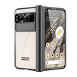 For Google Pixel Fold Integrated Electroplating Folding Phone Case with Hinge(Black) - Google Cases by PMC TechLife | Online Shopping South Africa | PMC TechLife | Buy Now Pay Later Mobicred