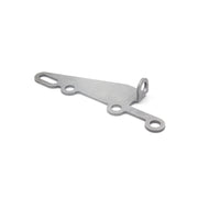 For Turbo TH400 TH350 TH250/200 TH200-4R TH700-R4 4L60 35498 Shifter Bracket Kit(Silver)