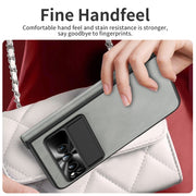 For Google Pixel Fold Integrated Napa Texture All-inclusive Phone Case with Hinge(White)