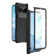 For Google Pixel Fold Integrated Napa Texture All-inclusive Phone Case with Hinge(Black) - Google Cases by PMC TechLife | Online Shopping South Africa | PMC TechLife | Buy Now Pay Later Mobicred