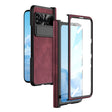 For Google Pixel Fold Integrated Napa Texture All-inclusive Phone Case with Hinge(Red) - Google Cases by PMC TechLife | Online Shopping South Africa | PMC TechLife | Buy Now Pay Later Mobicred