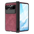 For Google Pixel Fold Integrated Napa Texture All-inclusive Phone Case with Pen Slot(Red) - Google Cases by PMC TechLife | Online Shopping South Africa | PMC TechLife | Buy Now Pay Later Mobicred