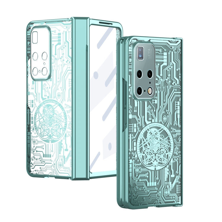 For Huawei Mate X2 Mechanical Legend Integrated Electroplating All-inclusive Phone Case(Green) - Huawei Cases by PMC TechLife | Online Shopping South Africa | PMC TechLife | Buy Now Pay Later Mobicred