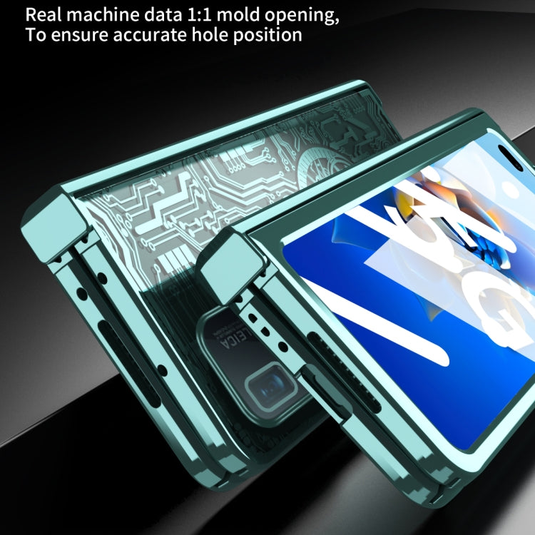 For Huawei Mate X2 Mechanical Legend Integrated Electroplating All-inclusive Phone Case(Green) - Huawei Cases by PMC TechLife | Online Shopping South Africa | PMC TechLife | Buy Now Pay Later Mobicred
